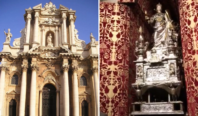 Siracusa, Santa Lucia: aperta la nicchia della Cappella. IL VIDEO