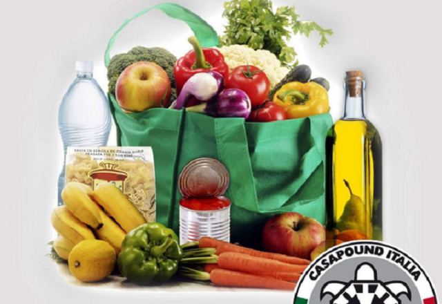 Siracusa, CasaPound distribuisce alimenti a famiglie in difficoltà