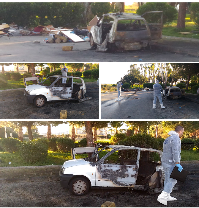 auto con cadavere