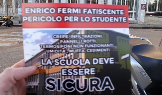 Siracusa, volantinaggio di Blocco studentesco per il Fermi