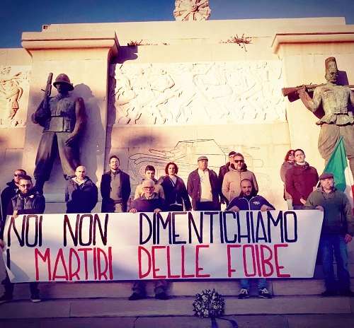 Siracusa, Casapound ricorda le vittime delle foibe