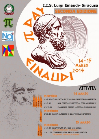 Siracusa, all'Istituto Einaudi il “Pi greco day”