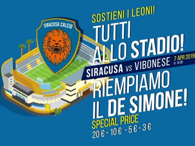 Siracusa-Vibonese a porte aperte, torna in funzione il De Simone