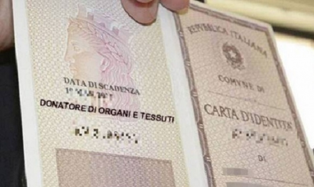 Donazione organi, Siracusa terza città italiana per cittadini che lo dichiarano nella carta d'identità