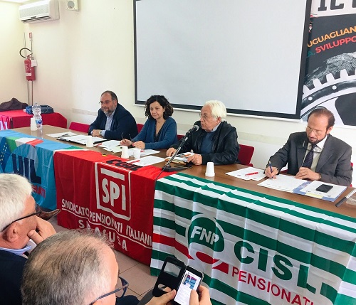 Siracusa, presentata la piattaforma unitaria dei Pensionati di Cgil Cisl Uil territoriali