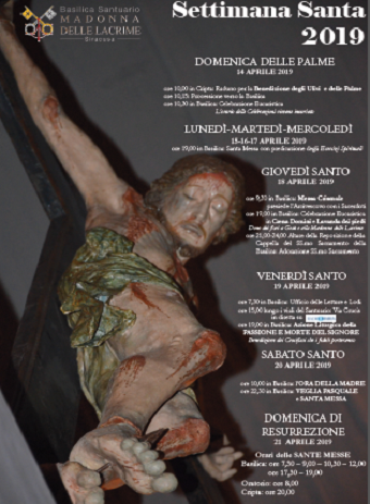 Siracusa, la Settimana Santa in Santuario: il programma