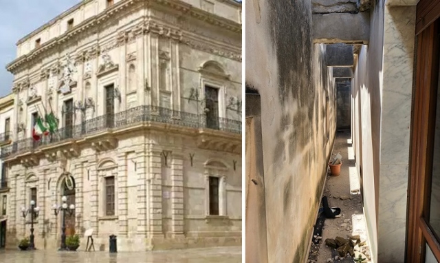 Siracusa, chiusa un'ala di Palazzo Vermexio per infiltrazioni d'acqua