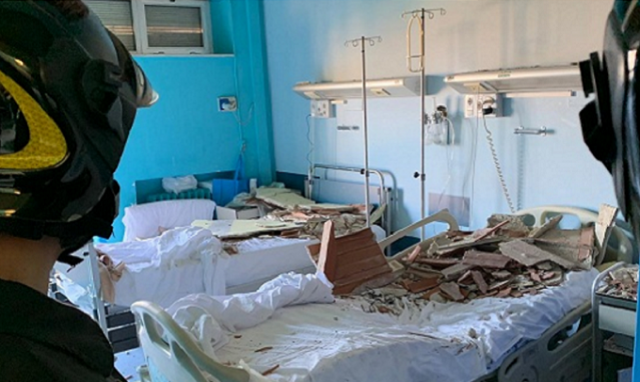 Siracusa, cede un pezzo di intonaco in una stanza del reparto di medicina dell'Umberto I°: due feriti lievi