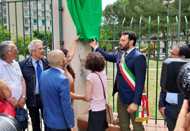 Siracusa, inaugurato un Parco Giochi al giornalista Dino Cartia