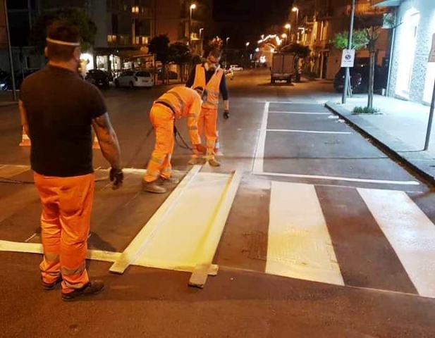 Siracusa, ripristinata la segnaletica orizzontale in viale Teocrito
