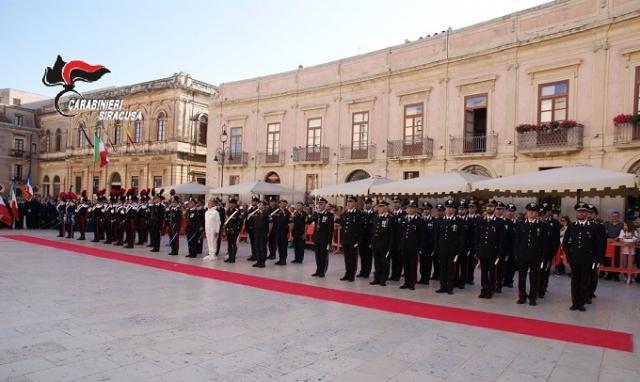 Siracusa, Festa dei Carabinieri: bilancio dell'attività "Meno furti e rapine"
