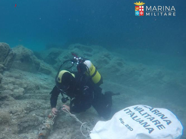 Neutralizzati 395 ordigni esplosivi tra Marchesa di Cassibile e a largo di Marzamemi