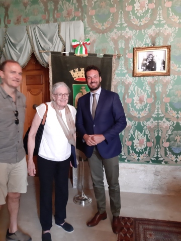 Siracusa, ricevuta dal sindaco Vanessa Redgrave, Premio Oscar nel 1978