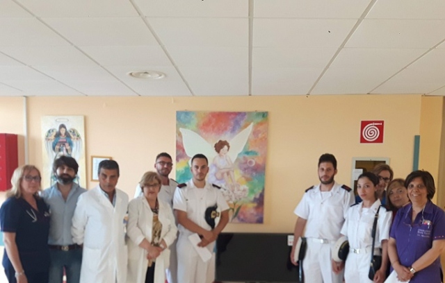 La capitaneria di Porto di Augusta dona un televisore al reparto di Pediatria dell’ospedale di Lentini