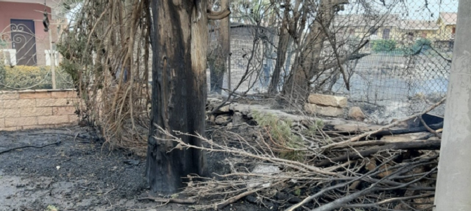 Incendio a via Salibra