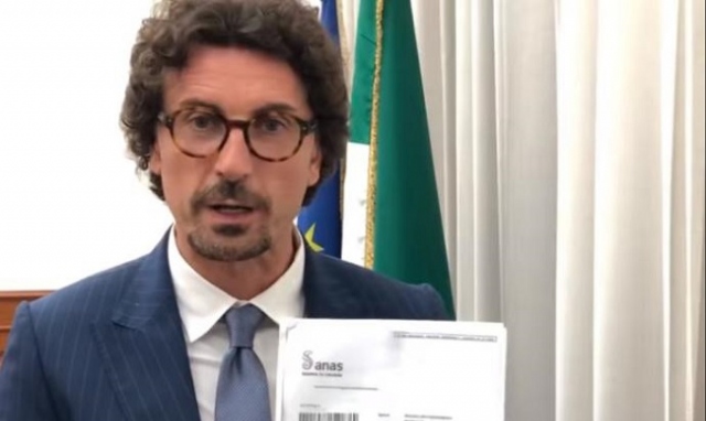 Ragusa- Catania, ministro Toninelli: "Accordo con Anas"