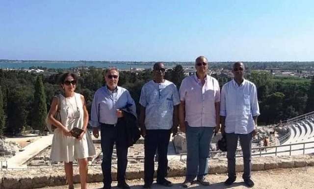Siracusa, il presidente della Guinea visita il Parco archeologico della Neapolis