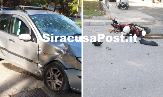 Priolo, scontro auto-moto a San Focá: giovane in elisoccorso al Cannizzaro