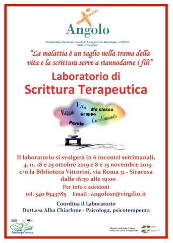 Siracusa, la scrittura creativa contro i traumi della malattia oncologica e non solo: partono i laboratori