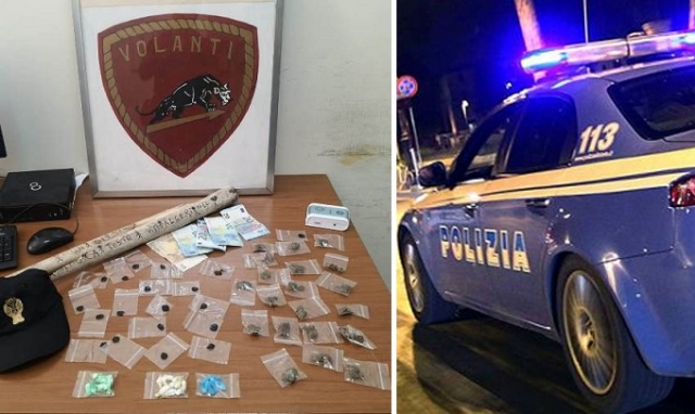 Siracusa, controlli alle piazze di spaccio: sequestro di marijuana, hashish e cocaina in via Algeri