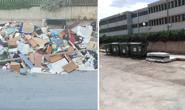 Siracusa, rimossa la montagna di rifiuti abbandonati in via Algeri