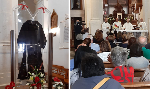 Siracusa, il saio di Padre Pio al Convento dei Cappuccini
