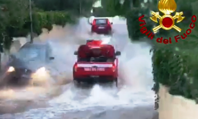 Siracusa, Nubifragio a Siracusa, allagamenti a Fontane bianche. IL VIDEO