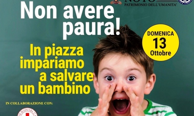 Noto, “Una manovra per la vita”: una gazebo in piazza per salvare i bambini