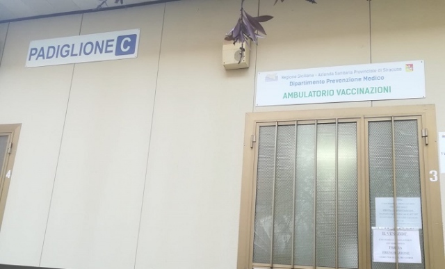 Augusta, ospedale Muscatello: nuovi locali per vaccinazione e igiene pubblica