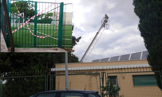 Siracusa, a rischio crollo una delle torri faro del campo di calcio del Pippo Di Natale