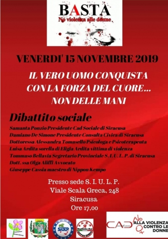 Siracusa, No alla violenza sulle donne: oggi il dibattito in Questura