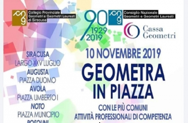 Geometra il piazza, l'evento a Siracusa e provincia