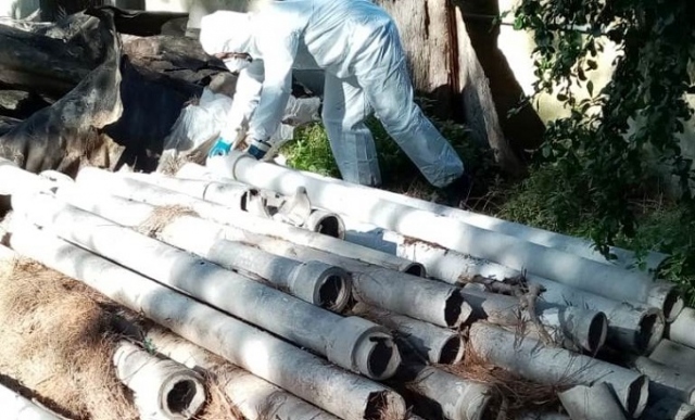 Siracusa, rimossi i tubi in amianto nel giardino della scuola di via di Villa Ortisi