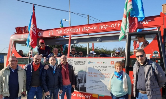 Siracusa, i sindacati: "Sospendere la concessione edilizia per i lavori dei fabbricati residenziali dietro il campo Erg"