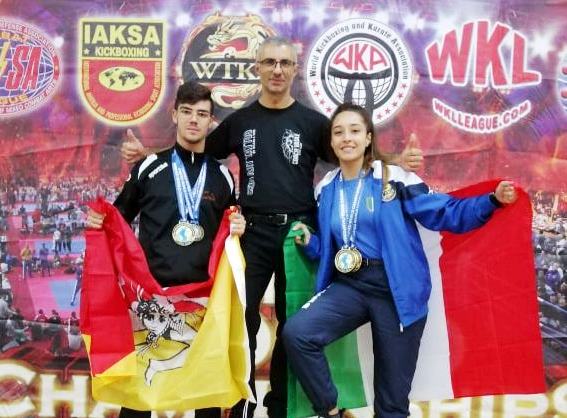 Kick Boxing, ai vertici mondiali i giovani atleti Saverio Di Giacomo e Marika Leone di Canicattini Bagni