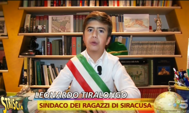 Terza puntata su Striscia la notizia per il baby sindaco di Siracusa