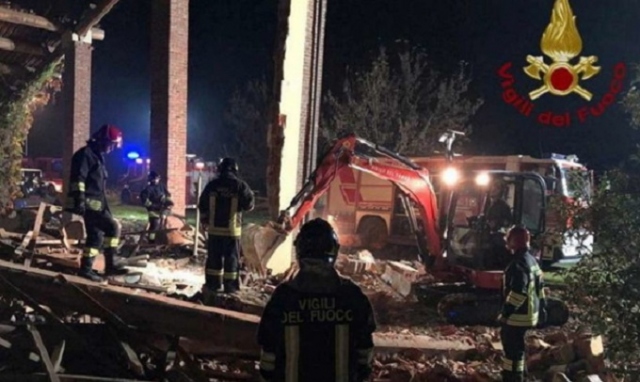 Esplosione nella cascina, eseguito un fermo nella notte