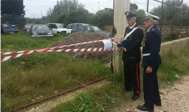 Cassibile, sotto sequestro area privata adibita a discarica