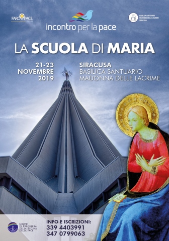 Siracusa, "La scuola di Maria": la tre giorni dell'incontro per la pace