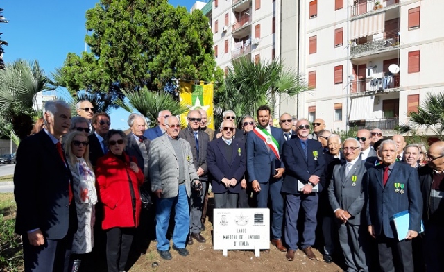 Siracusa, la rotonda di via Algeri intitolata ai “Maestri del lavoro”