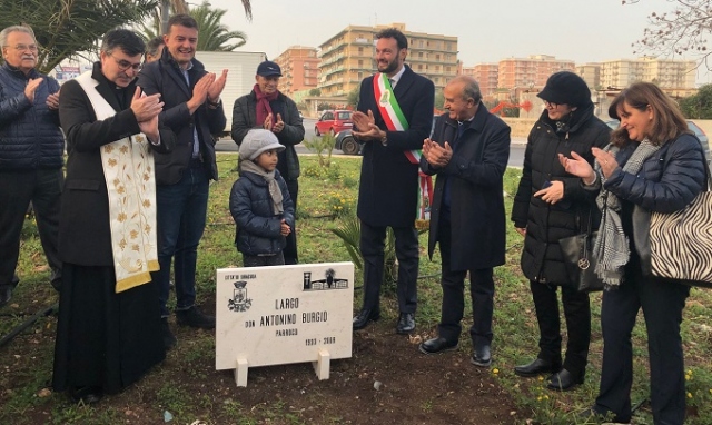 Siracusa, un largo in viale Santa Panagia intitolato a don Antonino Burgio