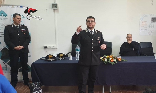 Noto, i Carabinieri incontrano gli studenti Centro di Formazione Professionale C.I.R.S.