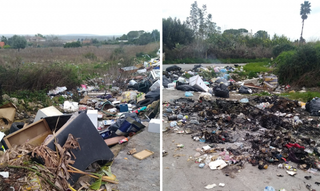 Siracusa, contrada Tivoli soffoca tra i rifiuti mentre cominciano gli incendi dei cumuli di spazzatura