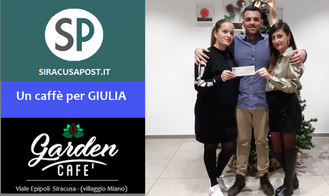 Siracusa, successo per "Un caffé per Giulia": raccolti 1.400 euro