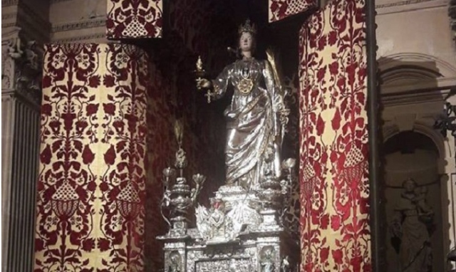 Siracusa, al via i festeggiamenti per Santa Lucia: consegna delle chiavi della Cappella e apertura della nicchia