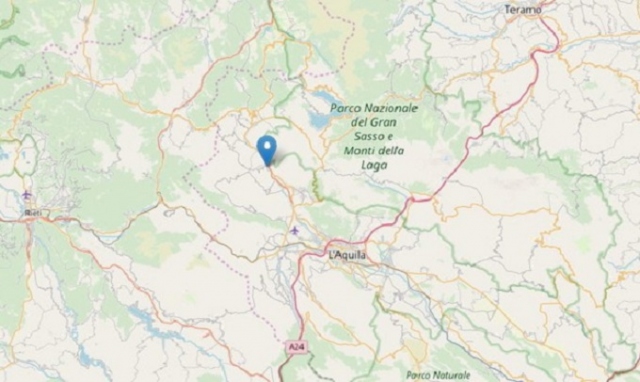 Nell'Aquilano, registrate due scosse di terremoto in sequenza