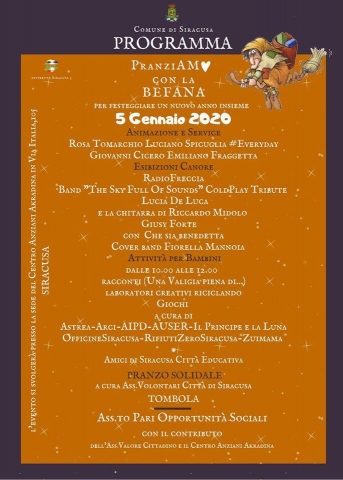 Siracusa, inclusione e condivisione: "Pranziamo con la Befana", l'iniziativa in via Italia 105