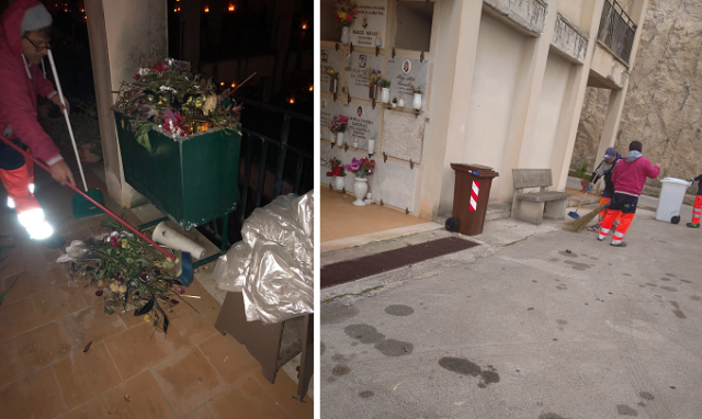 Siracusa, intervento di pulizia straordinaria del cimitero