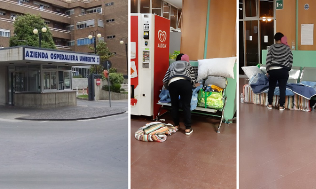 Siracusa, clochard accampata nell'androne dell'Umberto I°: intervento di servizi sociali e Asp e ricovero in psichiatria