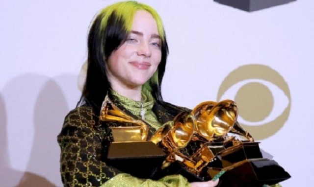 Grammy, trionfa la pop star 18enne Billie Eilish